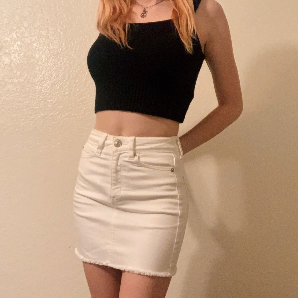 🍄White Denim Skirt🍄